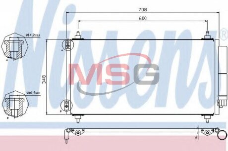 Радиатор кондиционера (Конденсатор) NISSENS 940146