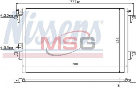 Радиатор кондиционера First Fit NISSENS 940153