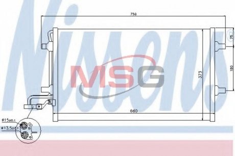 Радиатор кондиционера First Fit NISSENS 940154