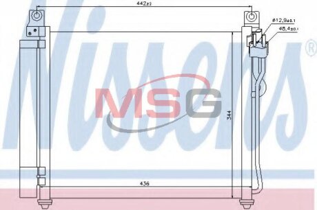 Радиатор кондиционера (Конденсатор) NISSENS 940172