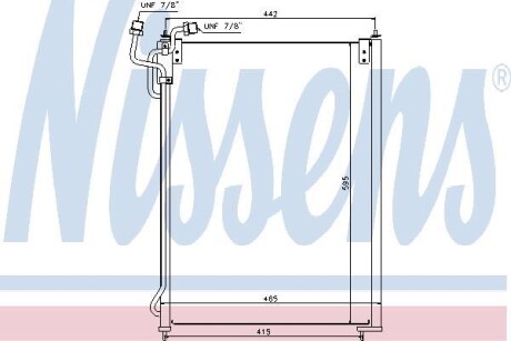 Радиатор кондиционера (Конденсатор) NISSENS 940180