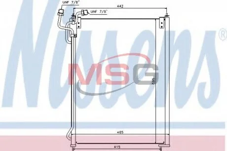 Радиатор кондиционера (Конденсатор) NISSENS 940180