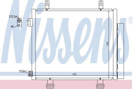 Радиатор кондиционера (Конденсатор) NISSENS 940193