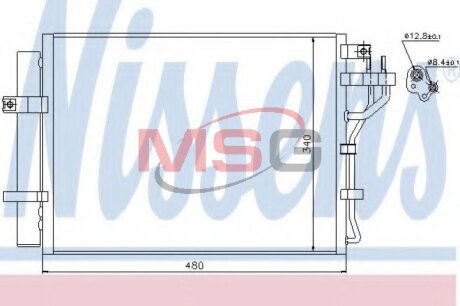 Радиатор кондиционера (Конденсатор) NISSENS 940219