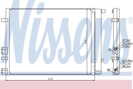 Радиатор кондиционера (Конденсатор) NISSENS 940224