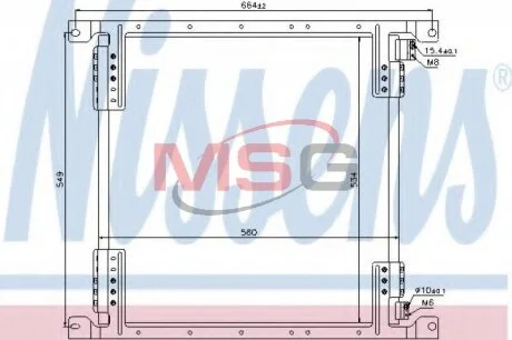 Радиатор кондиционера (Конденсатор) NISSENS 940242