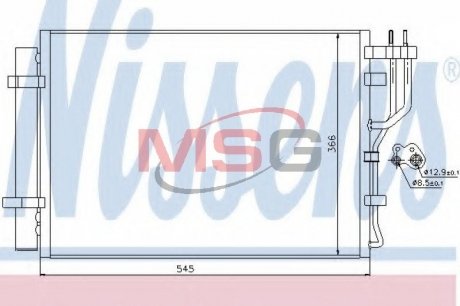 Радіатор кондиціонера First Fit NISSENS 940251