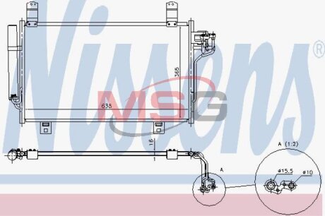 Радиатор кондиционера (Конденсатор) NISSENS 940327