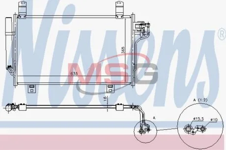 Радіатор кондиціонера First Fit NISSENS 940327