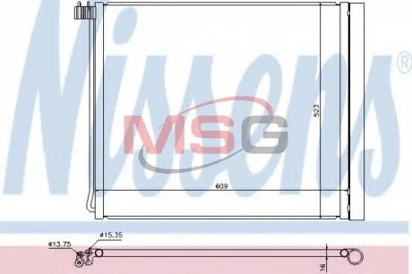 Радиатор кондиционера First Fit NISSENS 940339