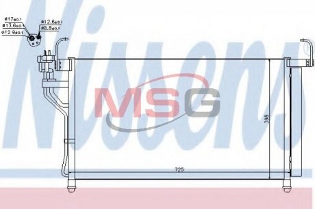 Радіатор кондиціонера NISSENS 940350