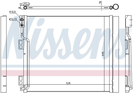 Радиатор кондиционера (Конденсатор) NISSENS 940386