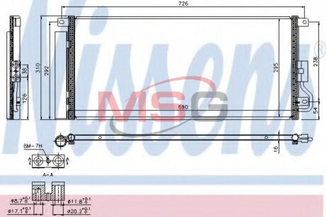 Радиатор кондиционера (Конденсатор) NISSENS 940390