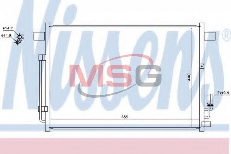 Радіатор кондиціонера First Fit NISSENS 940403