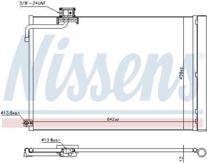 Радиатор кондиционера (Конденсатор) NISSENS 940414