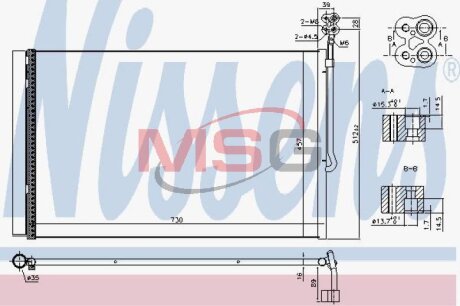 Радиатор кондиционера (Конденсатор) NISSENS 940415