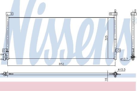 Радиатор кондиционера (Конденсатор) NISSENS 940429