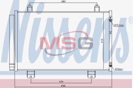 Радиатор кондиционера NISSENS 940434