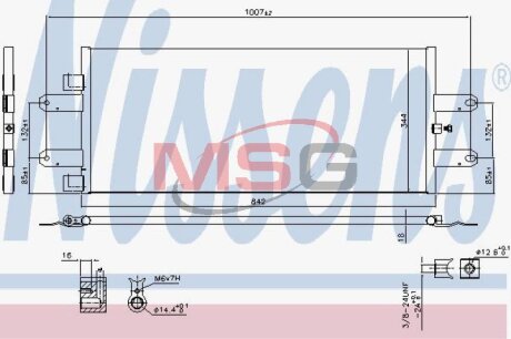 Радиатор кондиционера (Конденсатор) NISSENS 940440