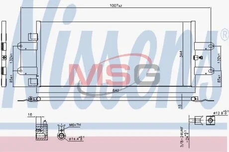 Радиатор кондиционера (Конденсатор) NISSENS 940440