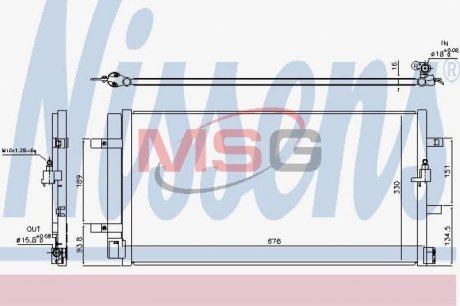 Радіатор кондиціонера First Fit NISSENS 940453 (фото 1)