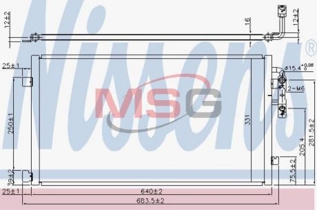 Радіатор кондиціонера First Fit NISSENS 940457