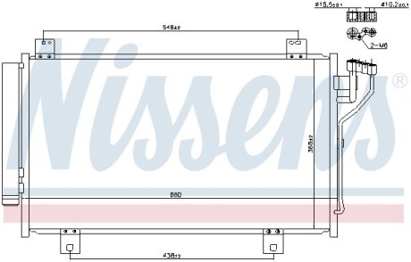 Радиатор кондиционера (Конденсатор) NISSENS 940471