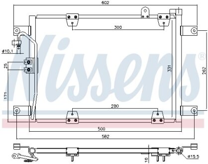 Радиатор кондиционера (Конденсатор) NISSENS 940578