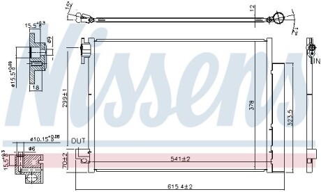 Радиатор кондиционера (Конденсатор) NISSENS 940593