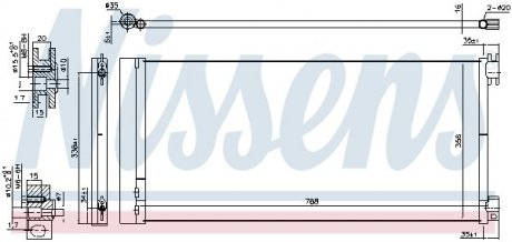 Радіатор кондиціонера First Fit NISSENS 940596