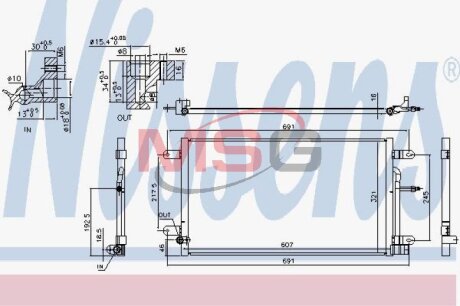 Радиатор кондиционера (Конденсатор) NISSENS 940694