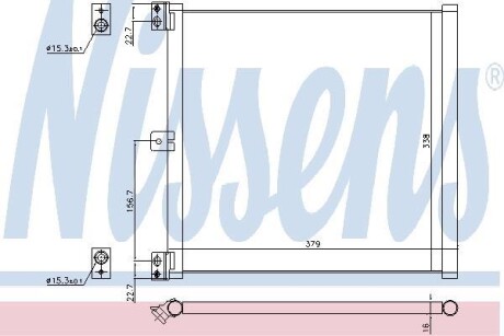 Радиатор кондиционера (Конденсатор) NISSENS 940703