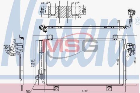 Радиатор кондиционера (Конденсатор) NISSENS 940775