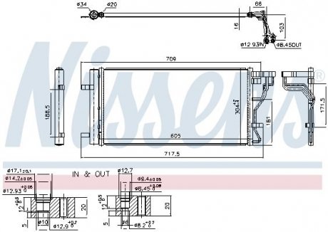 Радіатор кондиціонера First Fit NISSENS 940831