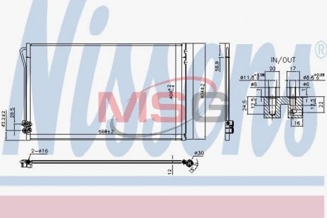 Радіатор кондиціонера First Fit NISSENS 941054