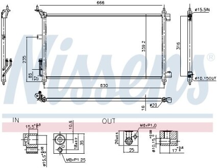 Радиатор кондиционера (Конденсатор) NISSENS 941074