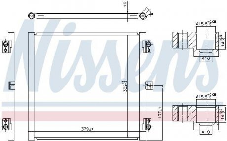 Радіатор кондиціонера First Fit NISSENS 941079