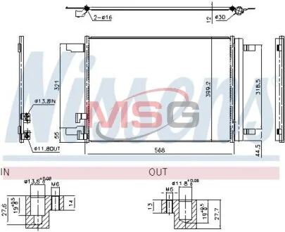 Радиатор кондиционера NISSENS 941099
