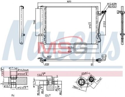 Радиатор кондиционера NISSENS 941144