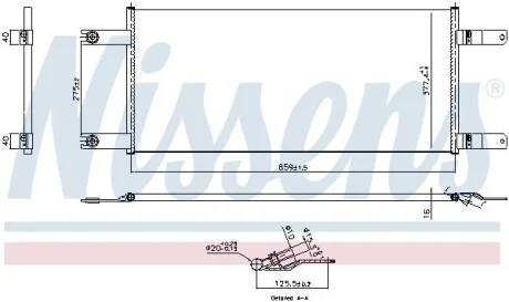 Радиатор кондиционера NISSENS 941155