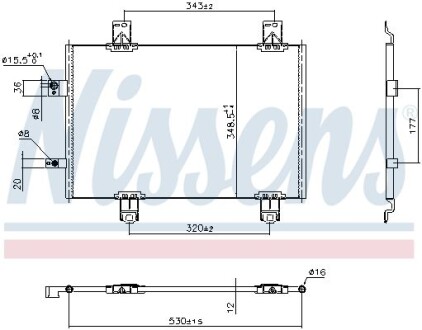 Радиатор кондиционера NISSENS 941174