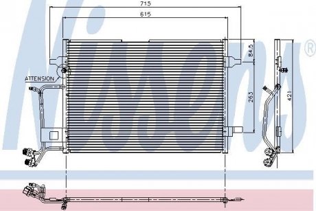 Радиатор кондиционера First Fit NISSENS 94207