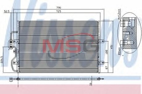 Радиатор кондиционера (Конденсатор) NISSENS 94210