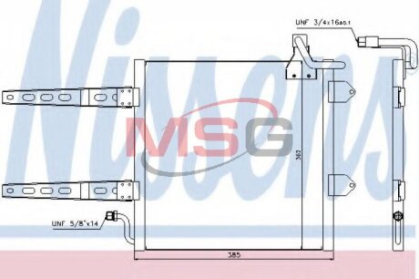 Радиатор кондиционера (Конденсатор) NISSENS 94260