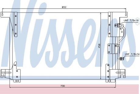 Радиатор кондиционера (Конденсатор) NISSENS 94336