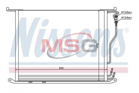 Радіатор кондиціонера First Fit NISSENS 94380