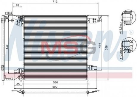 Радиатор кондиционера First Fit NISSENS 94568