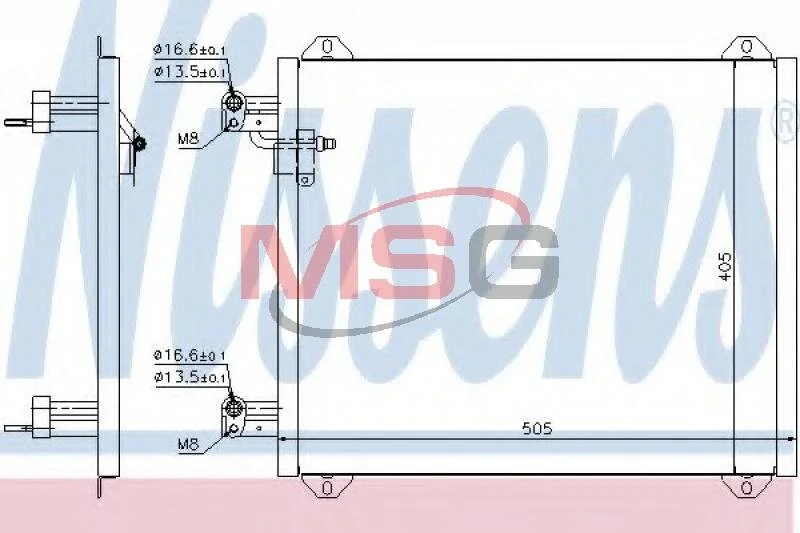 Радіатор кондиціонера First Fit NISSENS 94584 (фото 1)