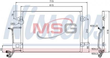 Радиатор кондиционера First Fit NISSENS 94594