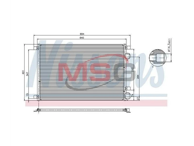 Радиатор кондиционера First Fit NISSENS 94626 (фото 1)